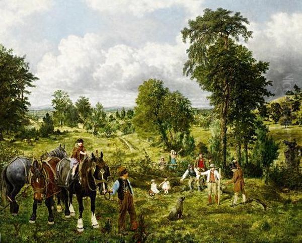 The Garden Of England Oil Painting by George William Mote