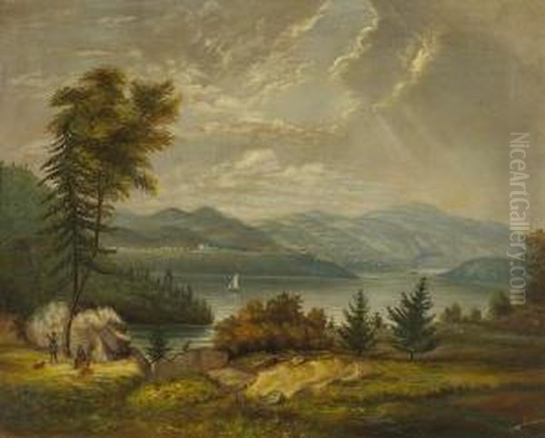 Lake George Oil Painting by Marcus Mote