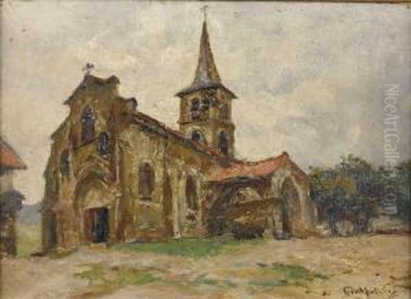 L'eglise Oil Painting by Georges Moteley