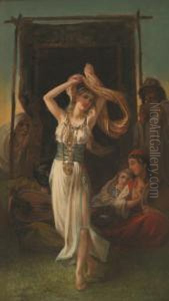 La Danseuse Oil Painting by Victor Louis Mottez