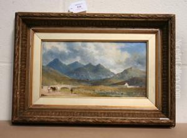 Ben More From Tyndrum Oil Painting by James Douglas Moultray