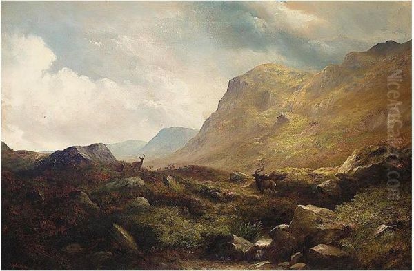 The Sanctuary On The Cairngorms Oil Painting by James Douglas Moultray