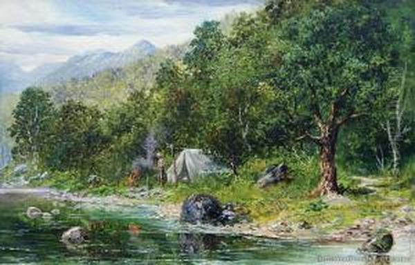 Kinloch, Queenstown Oil Painting by John Elder Moultray