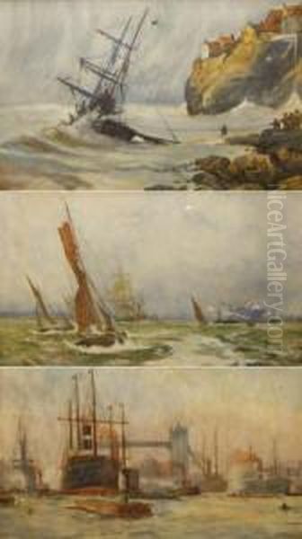 Shipping Scenes Oil Painting by Henry Smith Mount