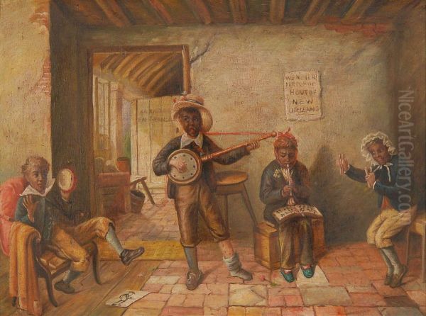 We Never Perform Out Of New Orleans Oil Painting by William Sidney Mount