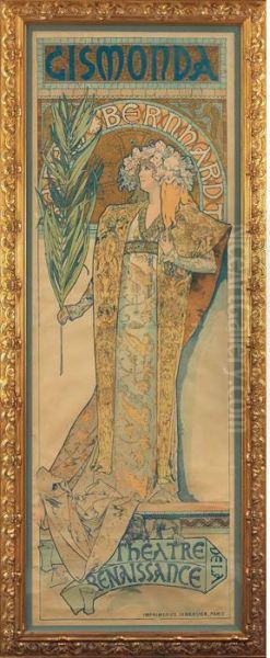 Gismonda, 
Theatre De La Renaissance Oil Painting by Alphonse Maria Mucha