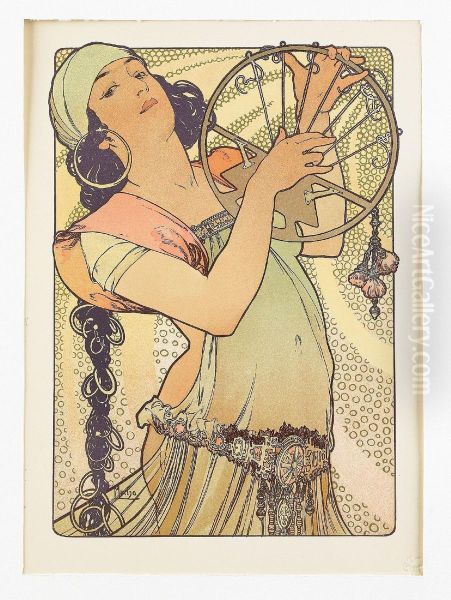 Salome Oil Painting by Alphonse Maria Mucha