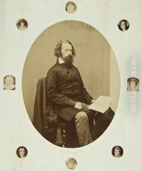 Lord Alfred Tennyson Oil Painting by James Mudd