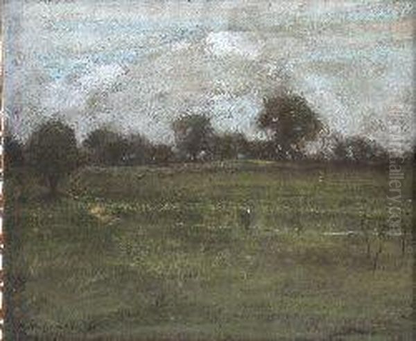 Hampstead Heath Oil Painting by Henry Muhrman