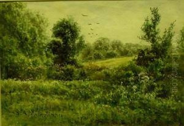 Summer Landscape Oil Painting by St. Clair Augustin Mulholland