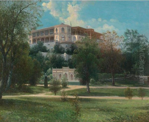 Castillo De Chapultepec Oil Painting by Johann Jakob Muller