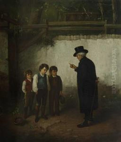 Die Kirschendiebe Oil Painting by William Mulready