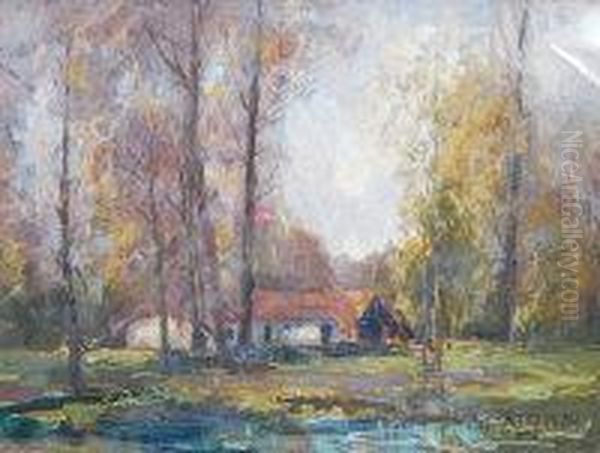 Woodland Retreat Oil Painting by Robert T. Mumford