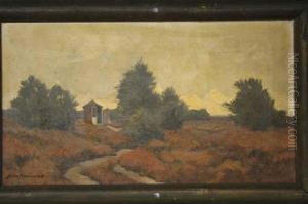 Hutje Op De Heide Oil Painting by Xeno Munninghof