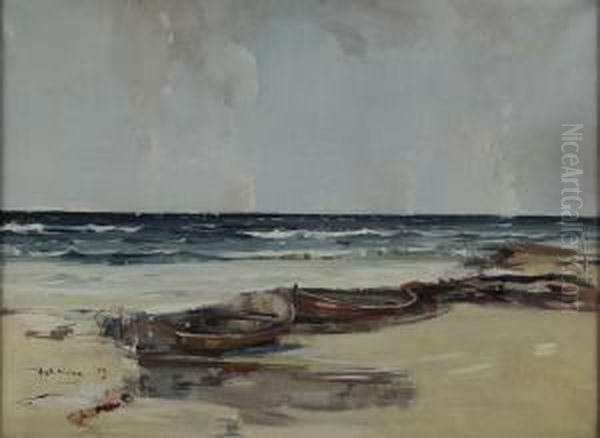 Iona And Rain Oil Painting by Hugh Munro