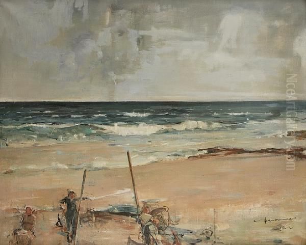 Children Of The Storm Oil Painting by Hugh Munro