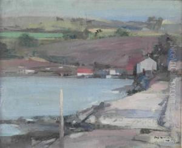 The Little Harbour Oil Painting by Hugh Munro