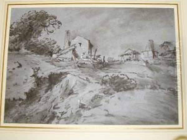 A Brickworks Oil Painting by Thomas, Dr Munro