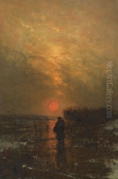 Sonnenaufgang Oil Painting by Ludwig Munthe