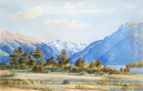 Wairau Valley, Marlborough Oil Painting by Charles Adolphus Muntz