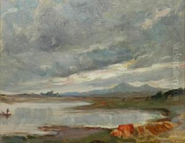 Lake Scene by Josephine Muntz-Adams