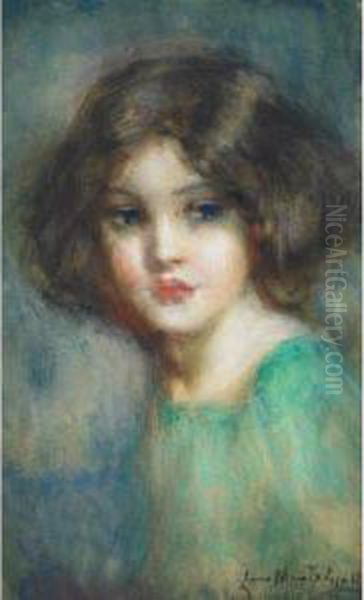 A Young Girl Oil Painting by Laura Adeline Muntz-Lyall