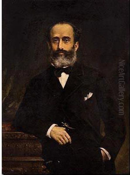 Retrato Decaballero Oil Painting by Alphonse Frederic Muraton