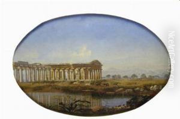 Paestum Oil Painting by Henry Murch