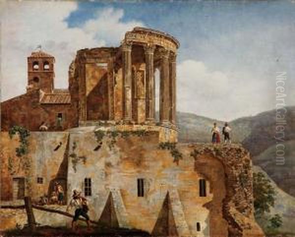 Tivoli, Il Tempio Di Vesta Oil Painting by Henry Murch