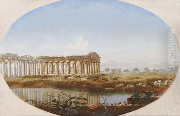 Near Paestum, Greece Oil Painting by Henry Murch