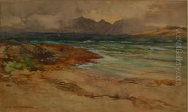 The Hills From Bute Oil Painting by John Murdock