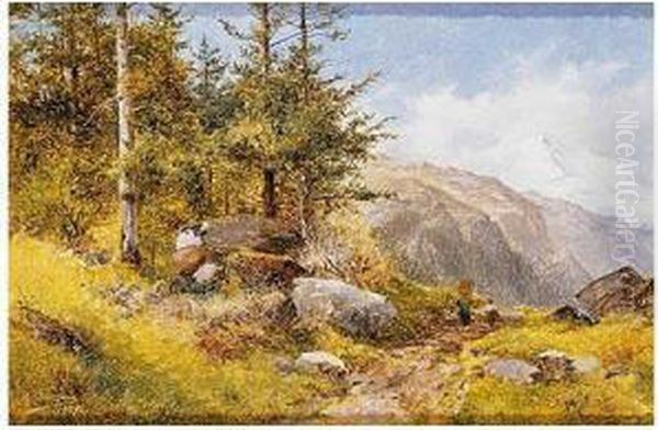 Paisaje Demontana Oil Painting by Ovidio Murgia De Castro