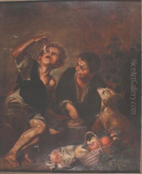 The Pie Eater Oil Painting by Bartolome Esteban Murillo