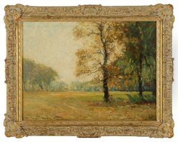 October Oil Painting by Hermann Dudley Murphy