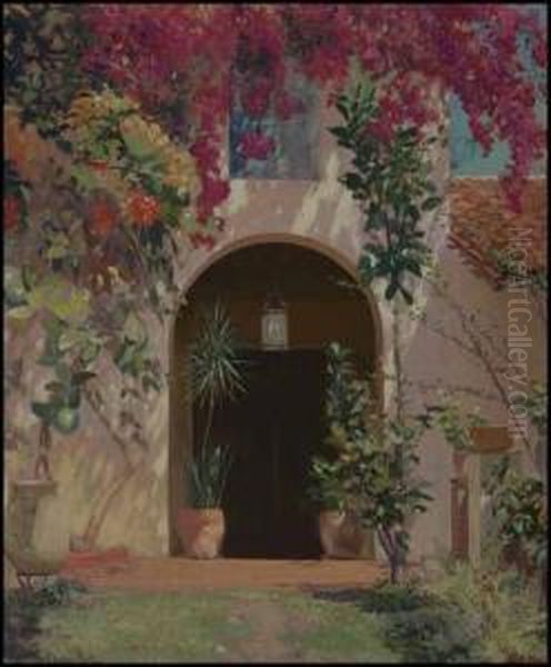 Bougainvillea, Casa Marina Oil Painting by Hermann Dudley Murphy