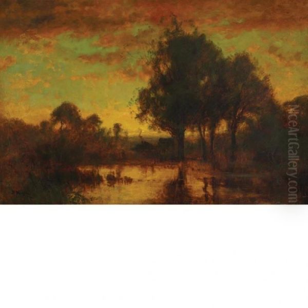 Crepuscule Oil Painting by John Francis Murphy