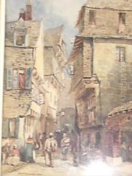 Morlaix, Brittany Oil Painting by Alexander Henry Hallam Murray