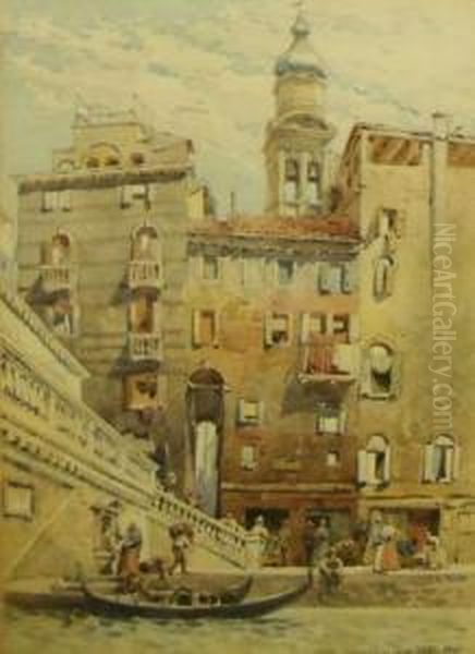 Ponte Scalzi Oil Painting by Alexander Henry Hallam Murray