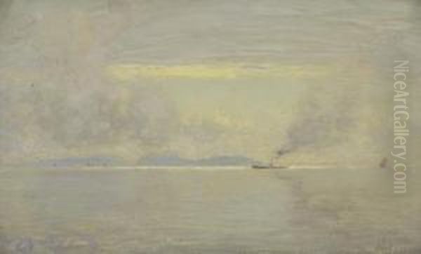 Dawn On The Clyde Oil Painting by David Murray