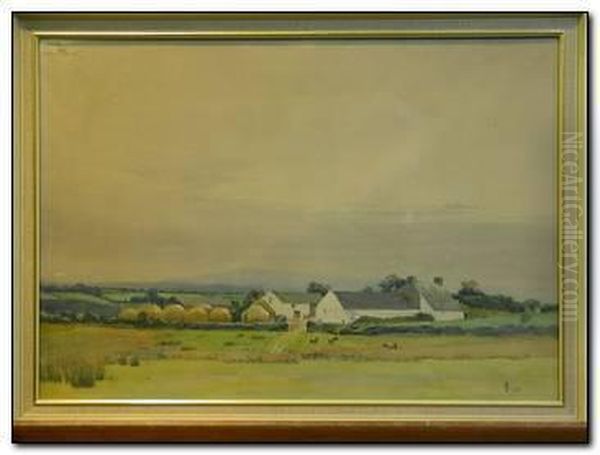 Bryn-gwas Farm, Cilonnen Oil Painting by William Grant Murray