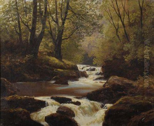 Paesaggio Con Torrente Oil Painting by Francis Sydney Muschamp