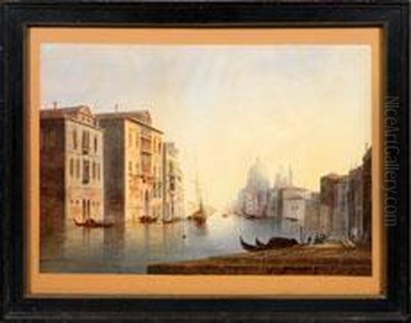 Ansicht Von Venedig Oil Painting by John Mussard