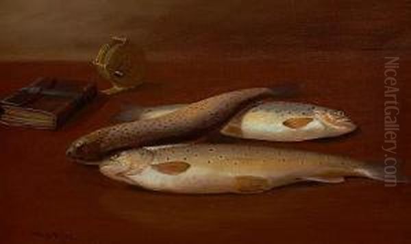 A Day's Catch Oil Painting by William Scott Myles