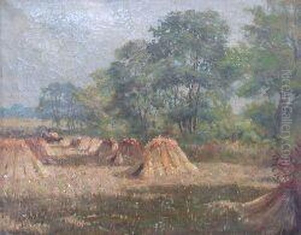 Harvest-time Oil Painting by William Scott Myles