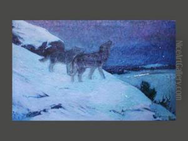 Meute De Loups Oil Painting by Paul Myren