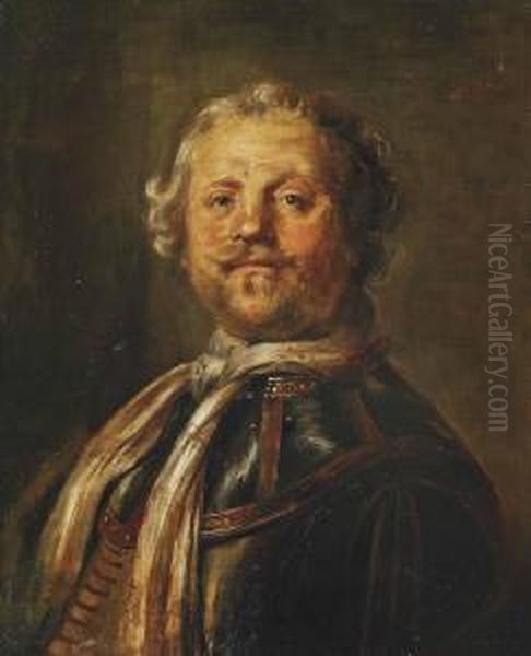 Portrait Of Admiral Egbert Meeuwisz. Kortenaer Oil Painting by Isaac Mytens