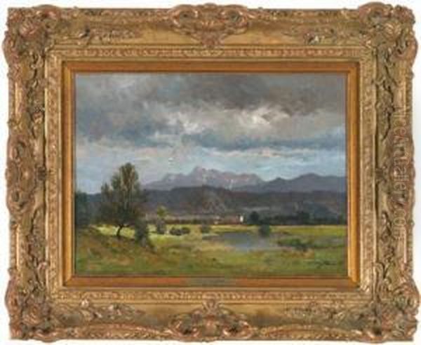 Landschaft Mit Blick Auf Den Hochobir Oil Painting by Viktor Myttheis