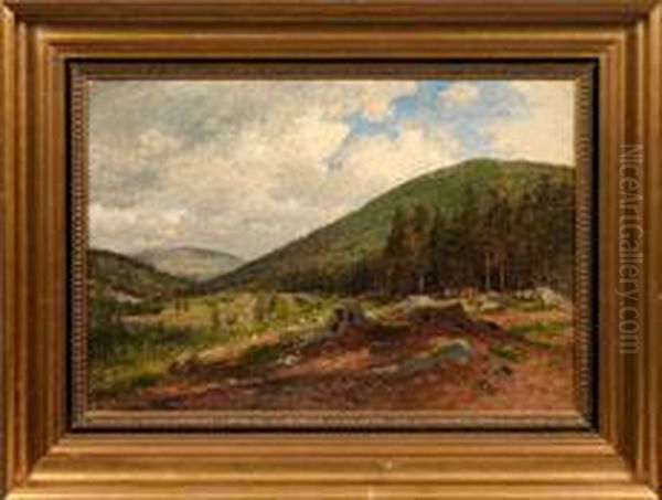 Sommerliche Harzlandschaft Oil Painting by Wilhelm J. August Nabert