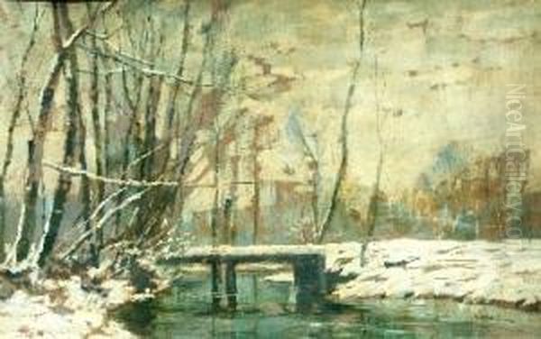 Winterlandschaft Oil Painting by Wilhelm Nagel