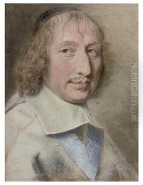 Portrait De Monseigneur Philibert-emmanuel De Beaumanoir Delavardin (1617-1671) Oil Painting by Robert Nanteuil